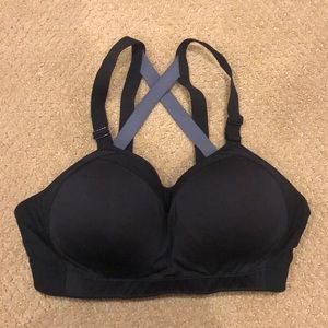 Champion black strappy sports bra